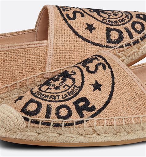 dior granville espadrille logo